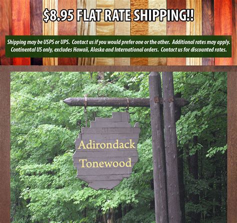 The <strong>tonewood</strong> used for the back is another very important wood. . Adirondack tonewood supply